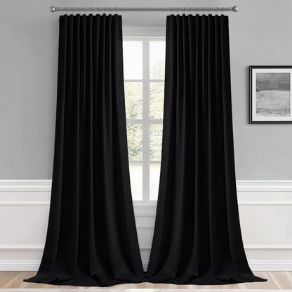 MIULEE Blackout Curtains - 96 Inch Long Thermal Insulated Drapes for Living Room & Bedroom