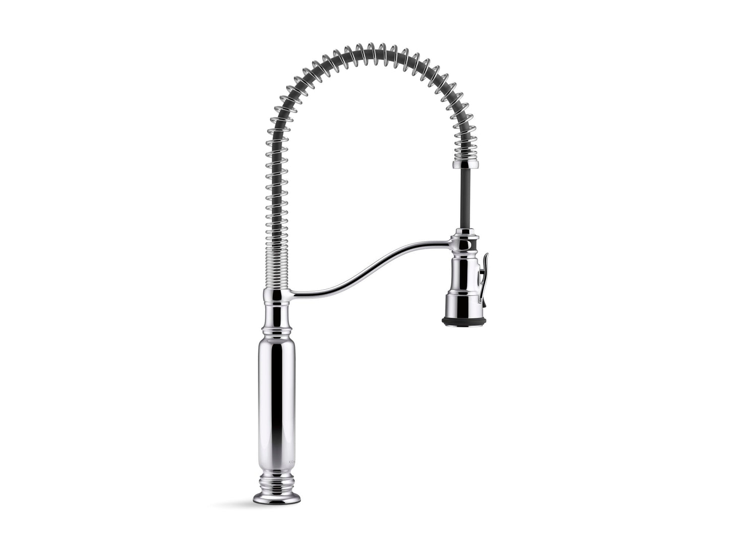 KOHLER Tournant Semi-Professional Pull-Down Kitchen Sink Faucet, Commercial Kitchen Faucet with Pull Down Sprayer, 77515-CP, Polished Chrome