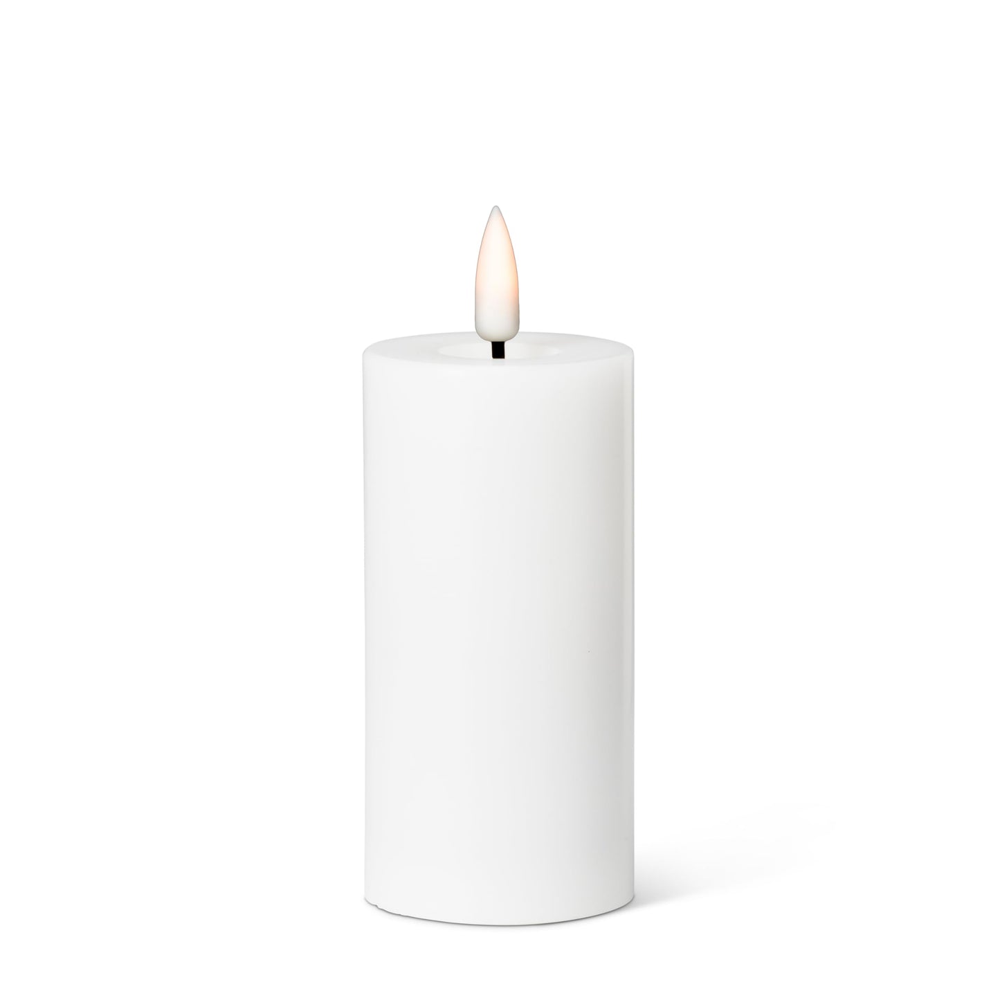 Abbott Collection Wax LED Flameless Pillar Candle - White (2x4 H)