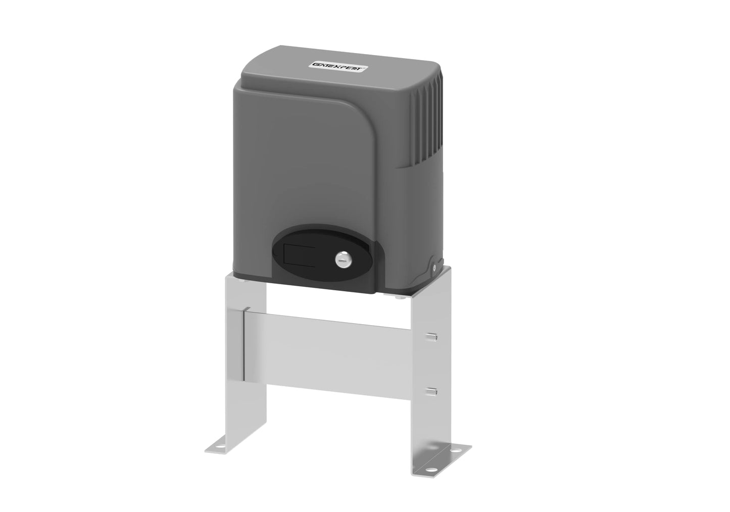 GATEXPERT Sliding Automatic Gate Operator Kit with 2 Remote Controls Slide Gates up to 1200 pounds and 40ft Long Chain Driven Gate Motor (SGO06-GREY)