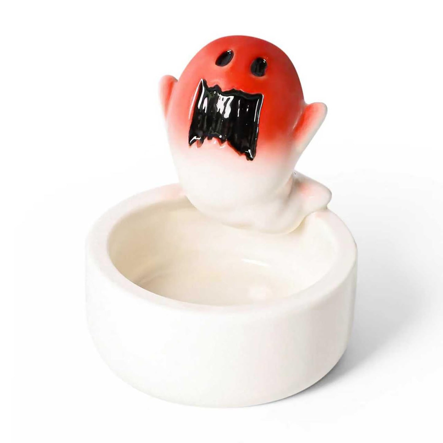 Ghost Ceramic Candle Holder - Screaming Ghost Design Candles Holders, Halloween Decor for Home & Parties,Gift for Halloween