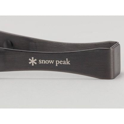Snow Peak Pitts CS-370 Stainless Steel Tongs, For BBQs, Tapered Design, Corrosion Resistant, Outdoor Camping