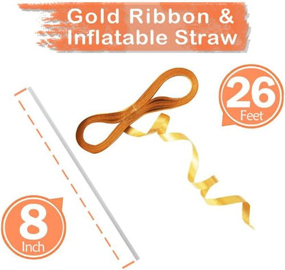 GOER Rainbow Foil Number 8 Balloons - Huge 42" & 32" Birthday Party Decorations (3 Pcs)