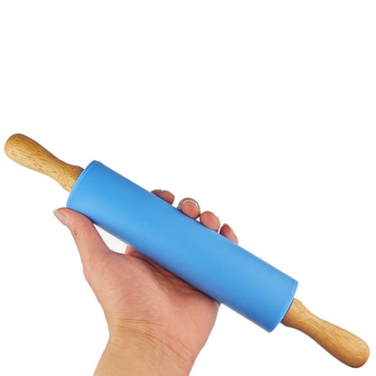 Miokun 6 Pack Small Rolling Pin for Kids, Kids Rolling Pin for Home Kitchen (6 colors) (12 Inch)