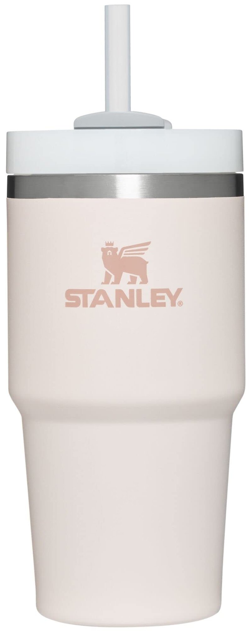 STANLEY Quencher H2.0 Tumbler with Straw 20 oz | Flowstate 3-Position Lid | Cup Holder Compatible for Travel | Insulated Stainless Steel Cup | BPA-Free | Rose Quartz