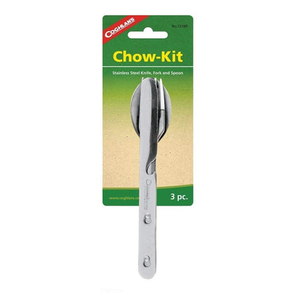 Coghlan's Camping and Hiking Cutlery Kit – Lightweight, Durable, Compact Stainless Steel 3-Piece Utensils Set for Outdoor Cooking, Picnics, and Backpacking Adventures