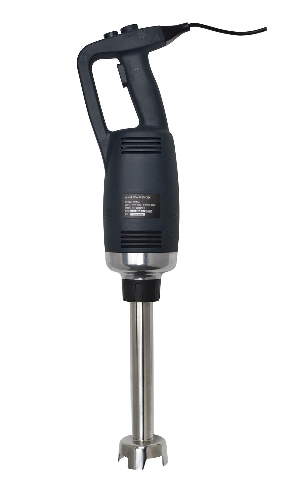 Li Bai 12 in Heavy Duty Immersion Blender Handheld Kitchen, Hand Blenders for Kitchen, Commercial Mixer Electric, 750W Detachable Shaft Adjustable Variable Speed, Emulsifier Blender Handheld