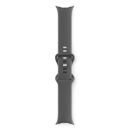 Google Pixel - Android Smartwatch with Fitbit Activity Tracking - Heart Rate Tracking Watch - Polished Silver Stainless Steel case with Charcoal Active band - LTE