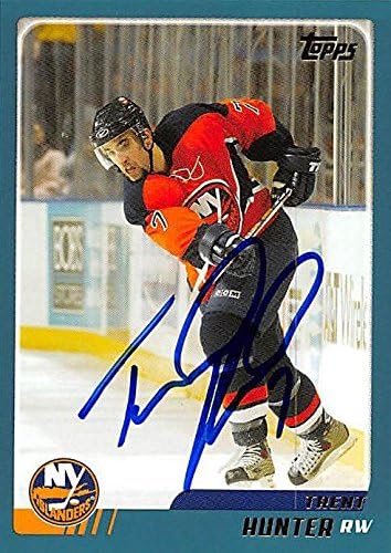 Sports Memorabilia Autograph Warehouse 224105 Trent Hunter Autographed Hockey Card - New York Islanders 2004 Topps - No. TT51