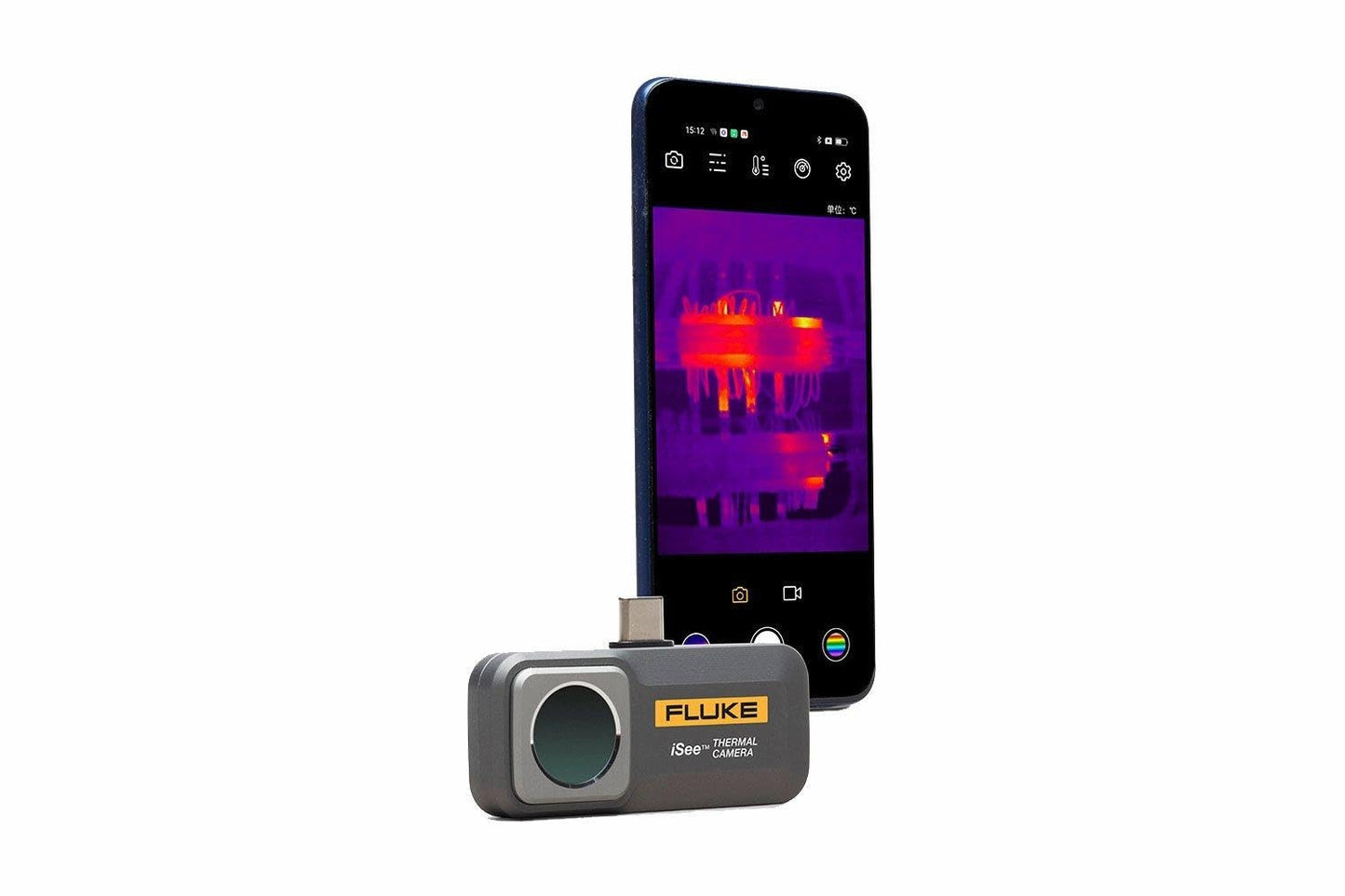 Fluke TC01C 25Hz - iSee Mobile Thermal Camera for iOS Smartphones Type C, Temperature Range up to 1022°F