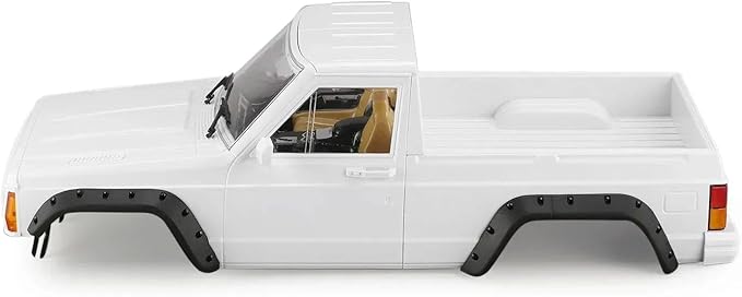 RC Car Hard Body Shell Kit313mm Wheelbase Cherokee Body Car Shell for 1/10 RC Crawler Axial SCX10 &amp SCX10 II 90046 90047 TRX4 Kit (White Pickup A)