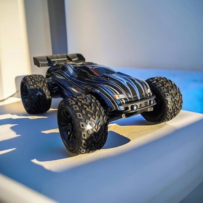 Jlbracing Cheetah 21101 1:10 RTR Brushless RC Truck 80km/h High Speed with 120A ESC 4WD Off-Road Monster Truck IPX7 Waterproof Electric RC Car for Adults - All Terrain for Snow/Sand
