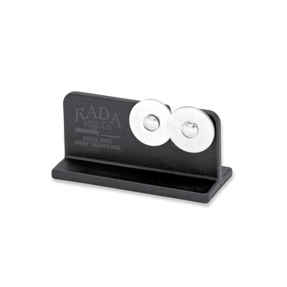 Rada Cutlery Quick Edge Knife Sharpener (R119), 3.5" x 2", Stainless Steel Wheels
