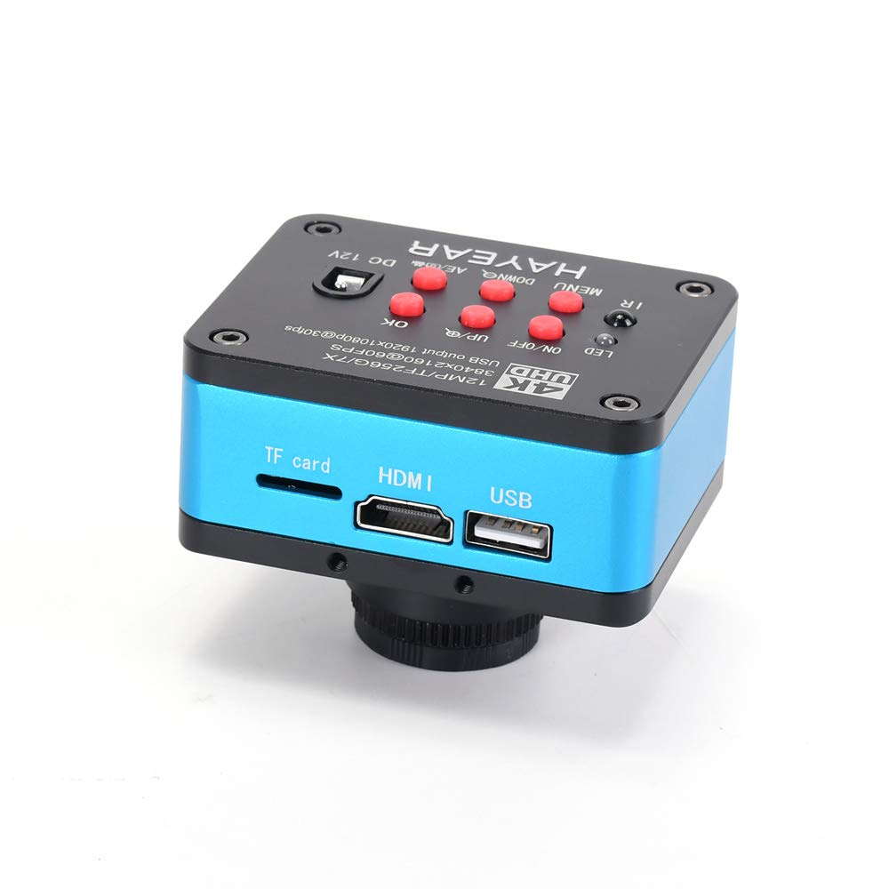HAYEAR 4K UDH 2160P 1080P HDMI USB Industrial Microscope Camera for Machine PCB Board CPU Repair Soldering；PC Support Windows/Mac/Linux System
