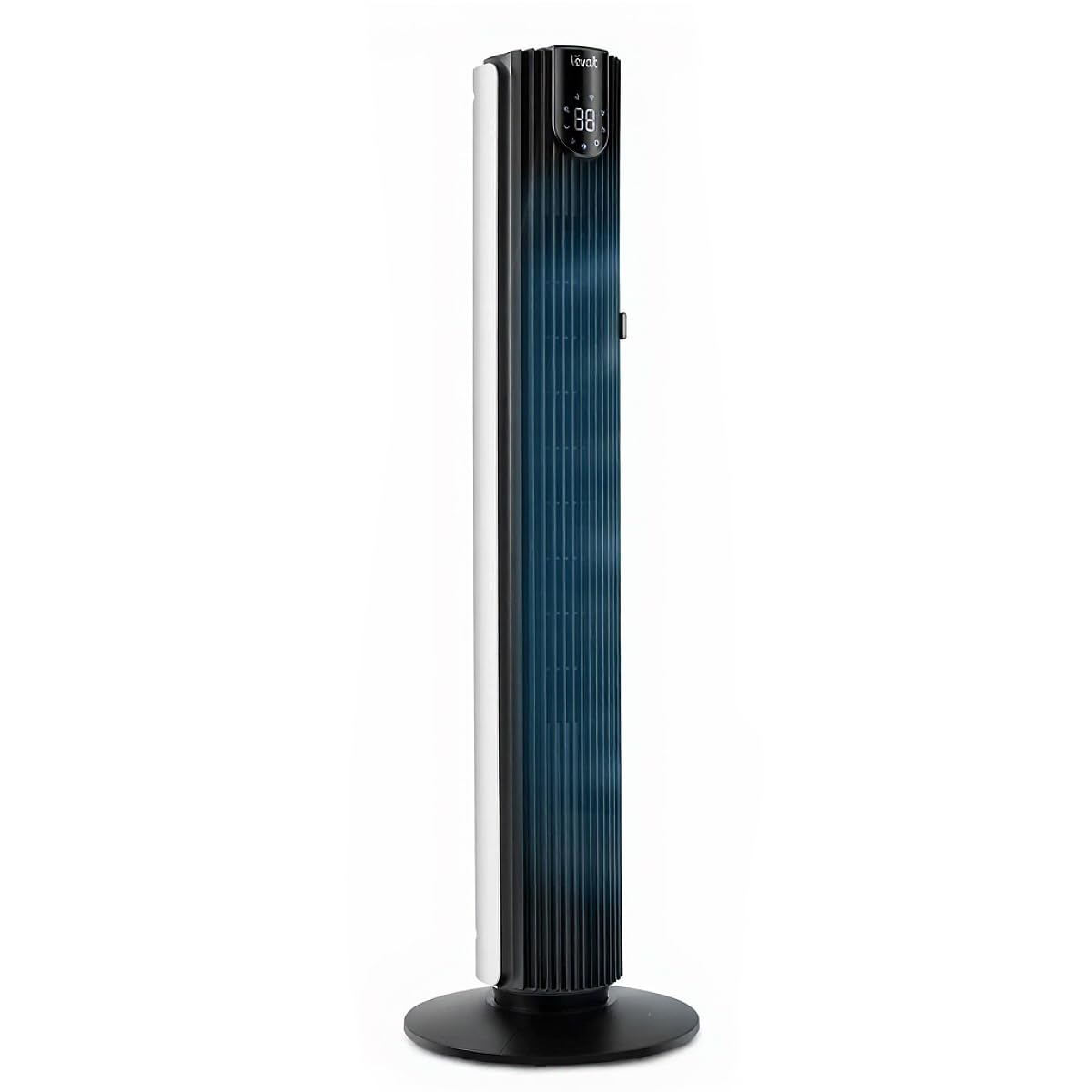 LEVOIT Smart 42 inch Tower Fan for Bedroom, DC motor, Oscillating with Quiet 26ft/s Velocity, 25dB Bladeless Floor Fan for Home Space, 12 Speeds, 4 Modes, 24H Timer with APP, Works with Alexa, Remoter