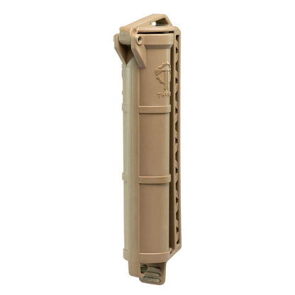 Thyrm CellVault Battery Storage (Flat Dark Earth) Case for AA, AAA, CR123 batteries, survival gear, matches, Made in USA