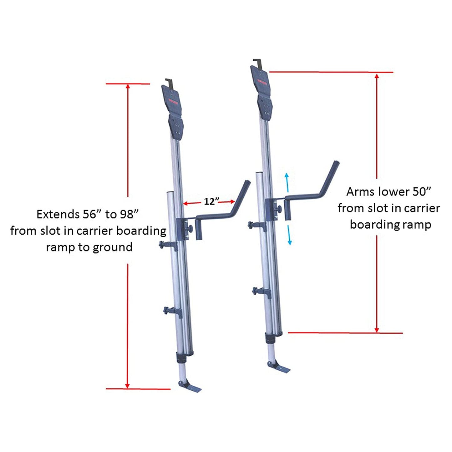 Malone Telos XL Load Assist For Kayak Carrier