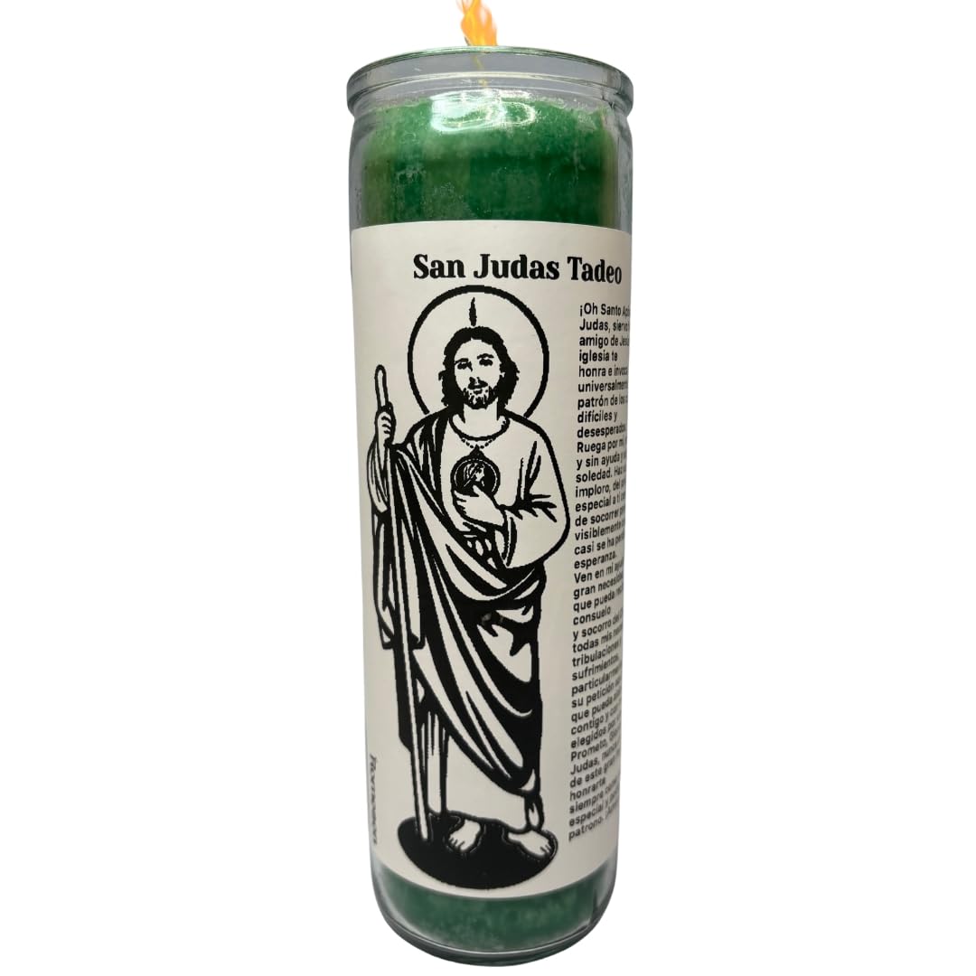 Romesen Special Edition San Judas Tadeo, Veladora 7-Dias, Saint Jude 7-Day Prayer Candle