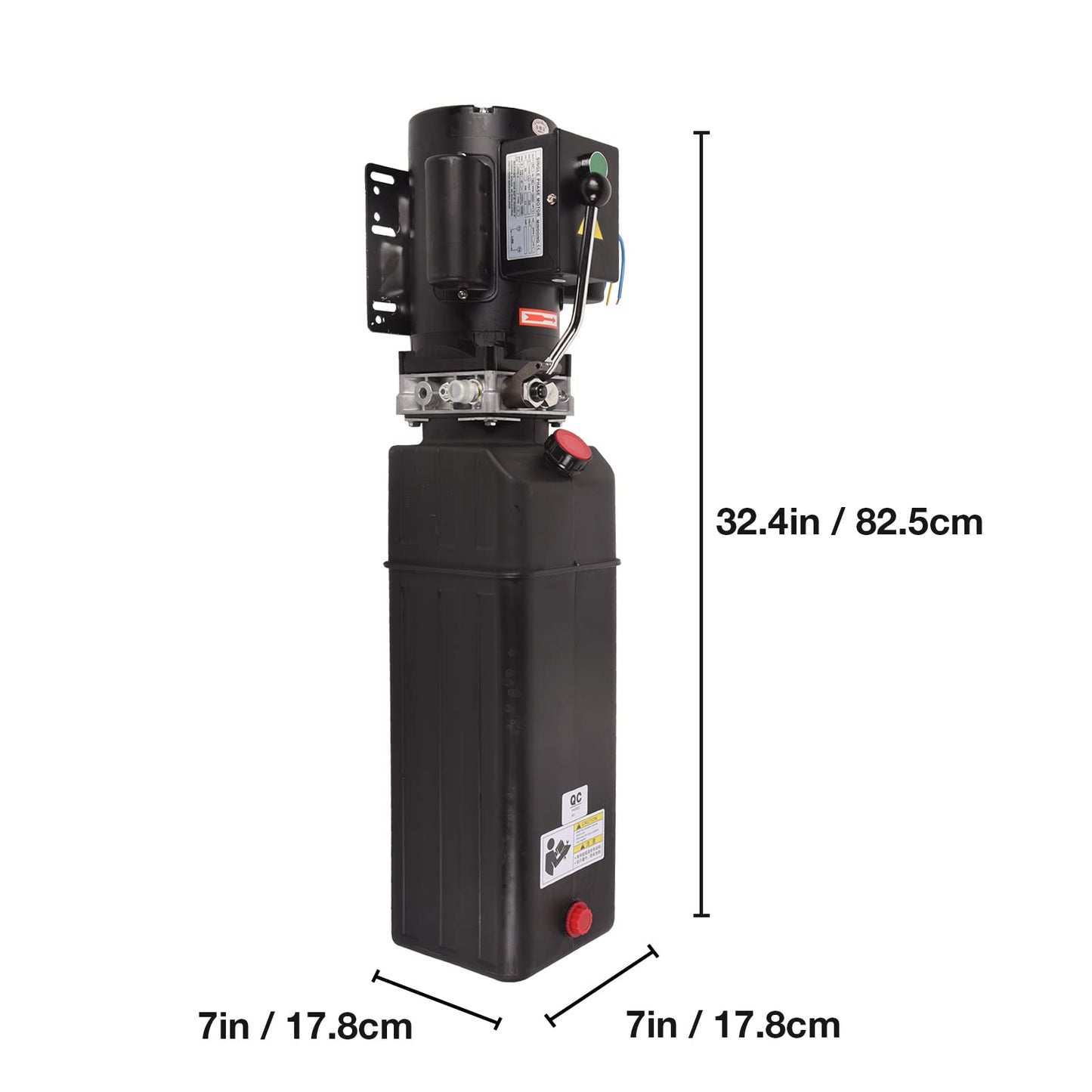 Doppy 3.7 Gallon Hydraulic Pump Unit 3HP 2950 PSI Car Lift Hydraulic Pump for 2 and 4 Post Lifts Car Lifting
