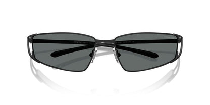 ARNETTE Man Sunglasses Matte Black Frame, Polar Grey Lenses, 64MM