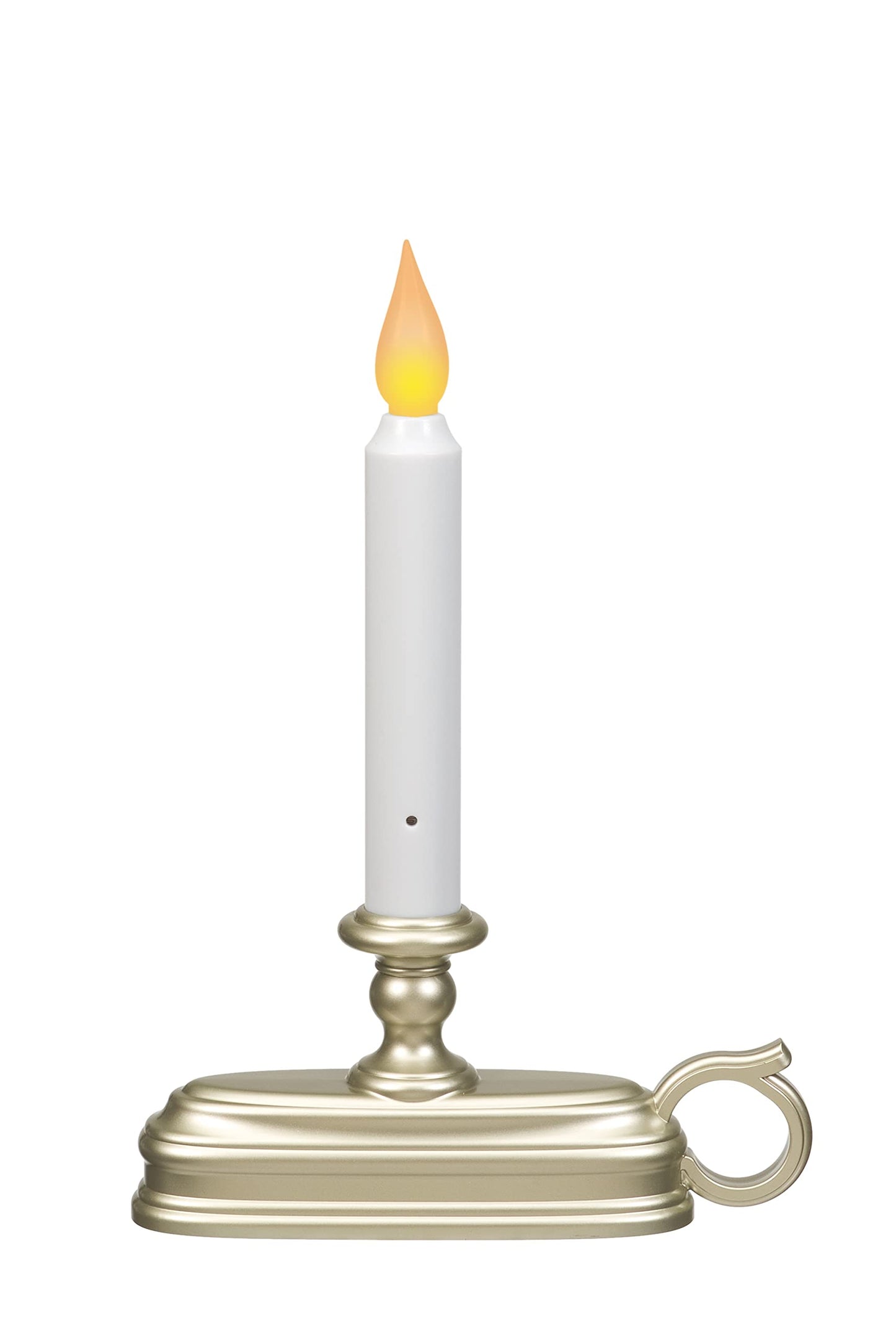 Xodus Innovations FPC1325P-6 Battery Operated LED Window Candle with New Hot Spot Technology and Dusk to Dawn Sensor and Choice of Amber or White Flame, Pewter/Silver