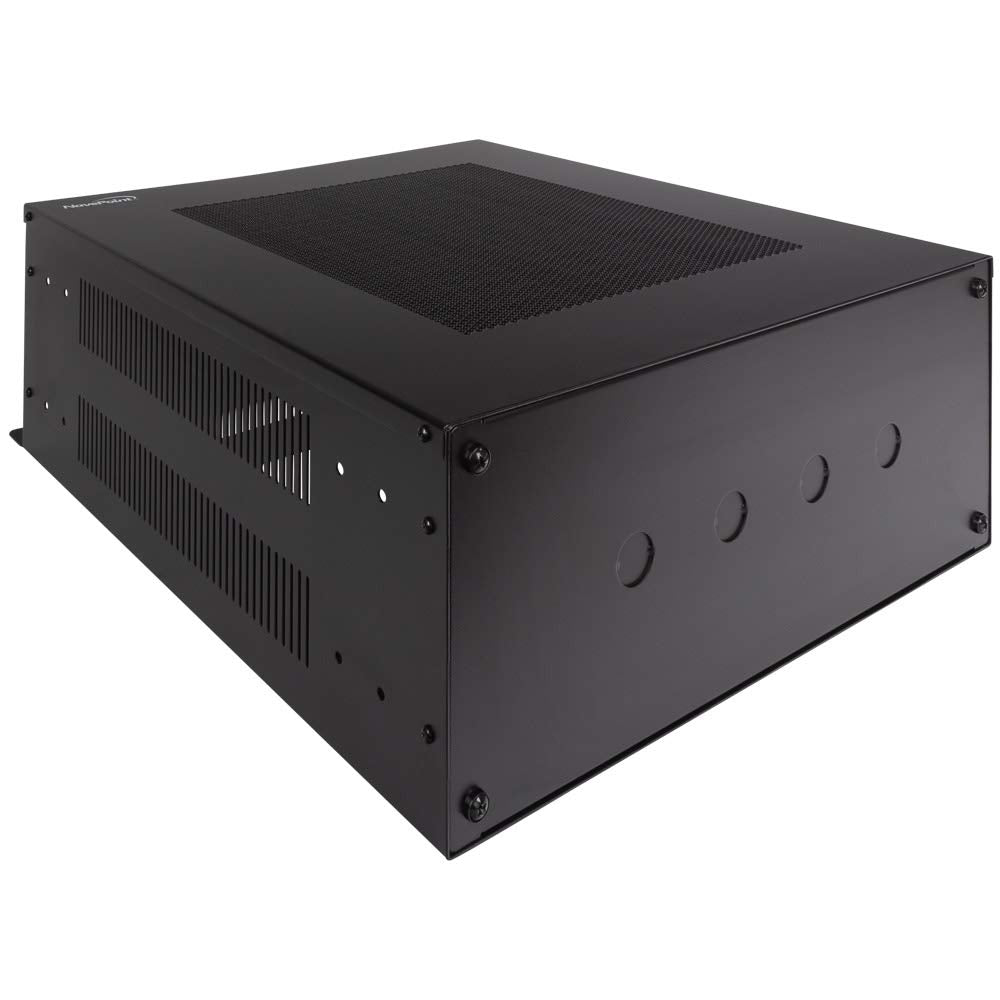 NavePoint 4U Server Rack, Vertical/Horizontal Wall Mountable Rack with Vented Enclosure for 19" IT Equipment, Cable Modems, Telecom, A/V