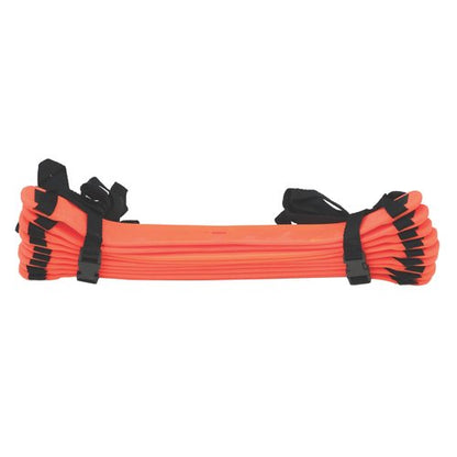 Champion Sports Rubber Agility Ladder, 13', Bright Red