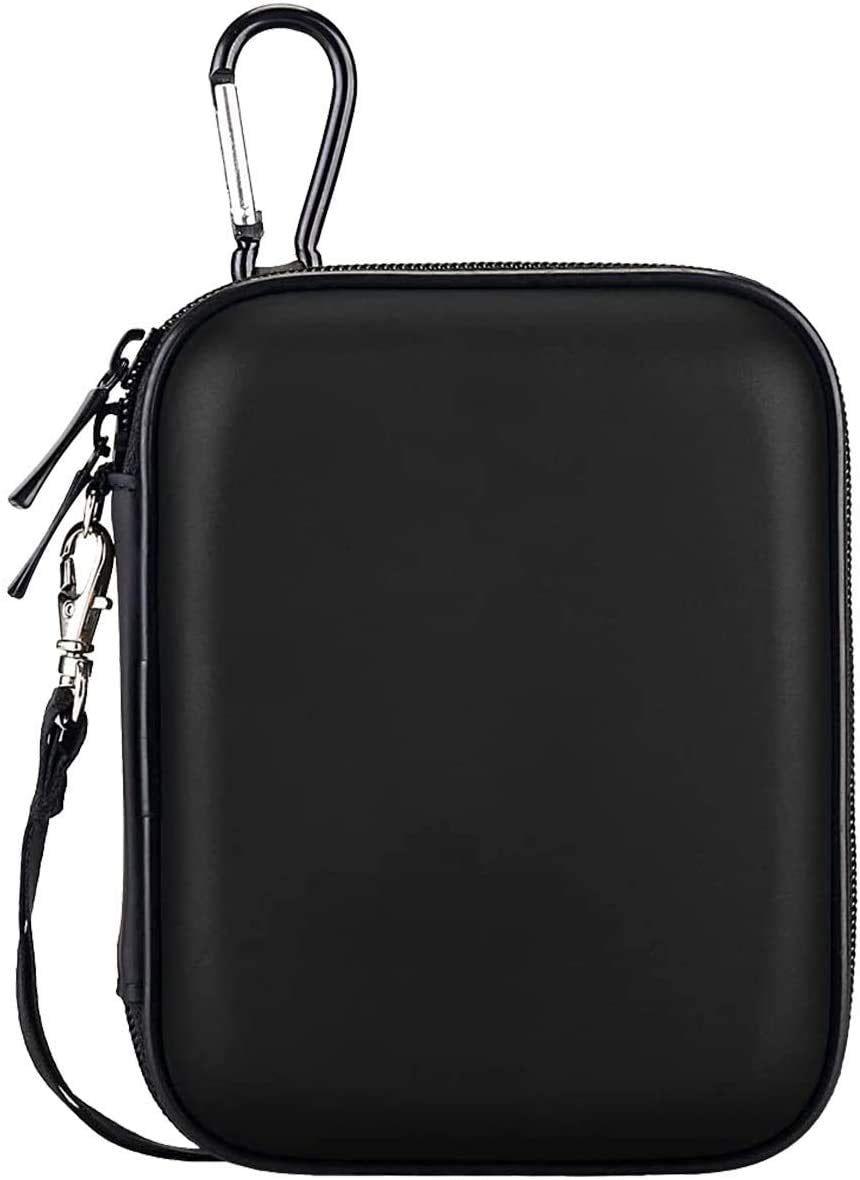Lacdo Hard Drive Carrying Case for Western Digital WD Elements/WD My Passport/My Passport Ultra Portable External Hard Drive HDD 1TB 2TB 4TB 5TB 6TB USB 3.0 Protective Storage Travel Bag, Black