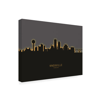 Trademark Fine Art 'Knoxville Tennessee Skyline Glow II' Canvas Art by Michael Tompsett