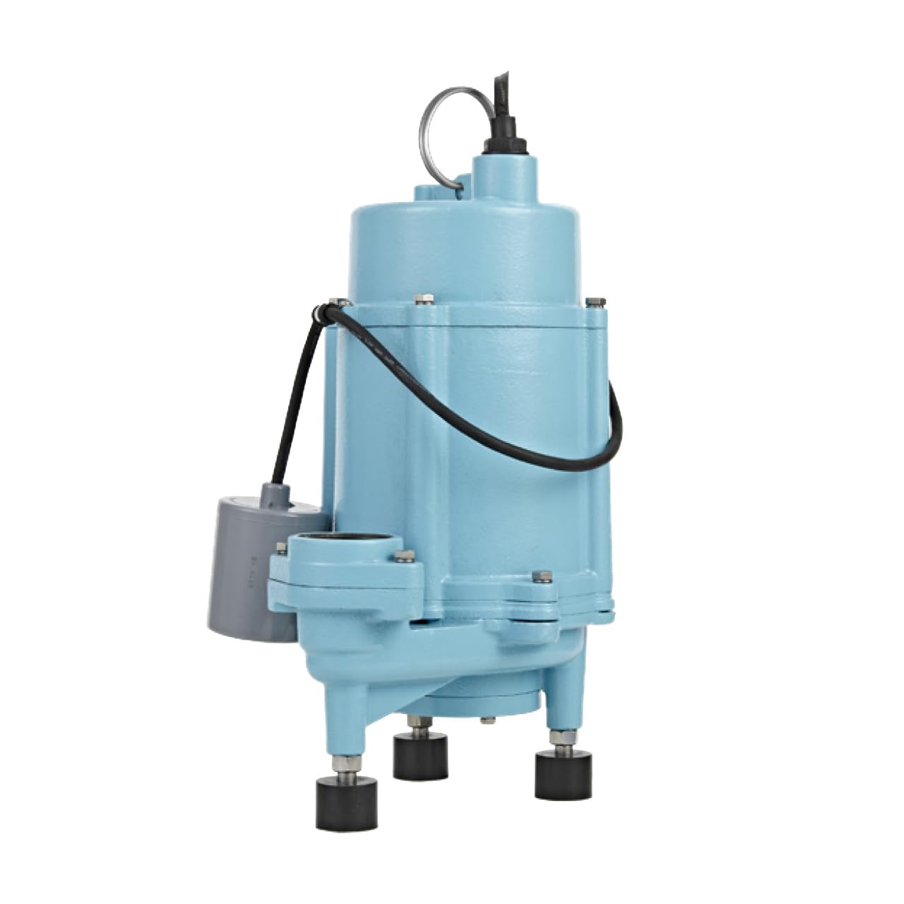 Little Giant 16G-M151-20 1 HP, 52 GPM, 1 Phase, 115 Volt, Manual Cast Iron Submersible Grinder Pump with 20-Ft. Cord, Blue, 509809