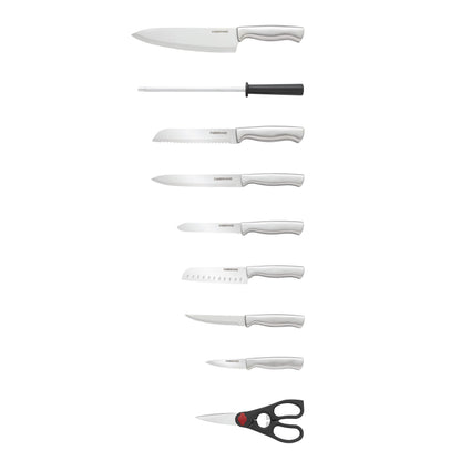 Farberware Juego de cuchillos de acero Inoxidable con sello bloque de 15 piezas