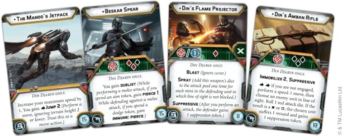 Star Wars: Legion Din Djarin &amp Grogu Operative Expansion - Tabletop Miniatures Game Strategy Game for Kids and Adults Ages 14+ 2 Players 3 Hour Playtime Made by Atomic Mass Games