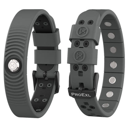 PROEXL 18 MAX Sports Magnetic Bracelet for Men - Waterproof - Breathable Strap - Super Strength - Gunmetal Gray