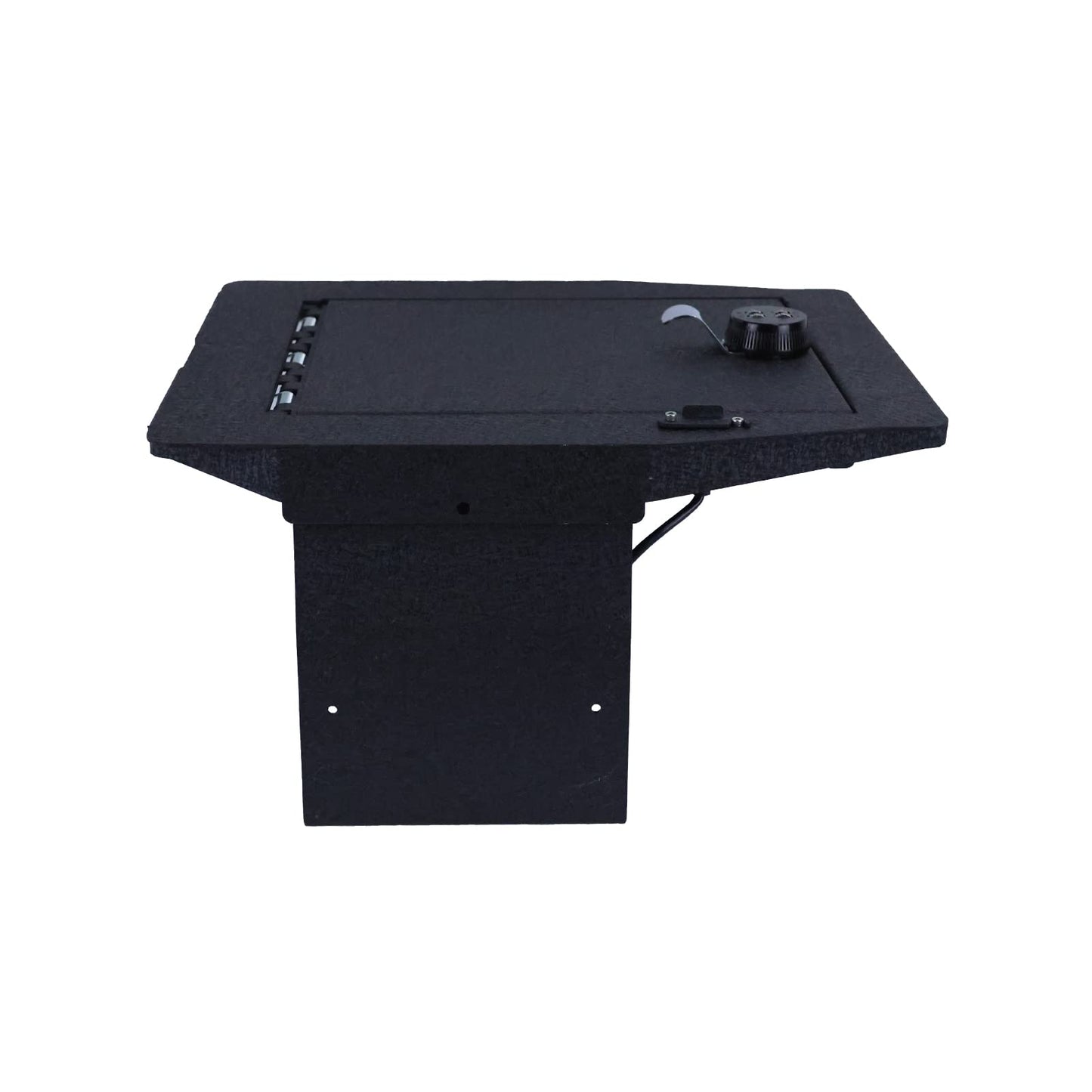 Black Horse CENTER CONSOLE SAFE security lock box, Black Gun Box Organizer, with 4 Digit Combination Resettable Lock Compatible with 2022-2026 Ford F-150-ASFF06