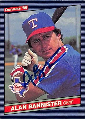 Sports Memorabilia Autograph Warehouse 245905 Alan Bannister Autographed Baseball Card - Texas Rangers 1986 Donruss - No. 525