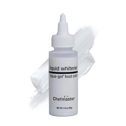 Chefmaster Liquid Whitener Liqua -Gel Food Coloring | Brighter Whites & Pastels | Professional-Grade Dye | Fade-Resistant