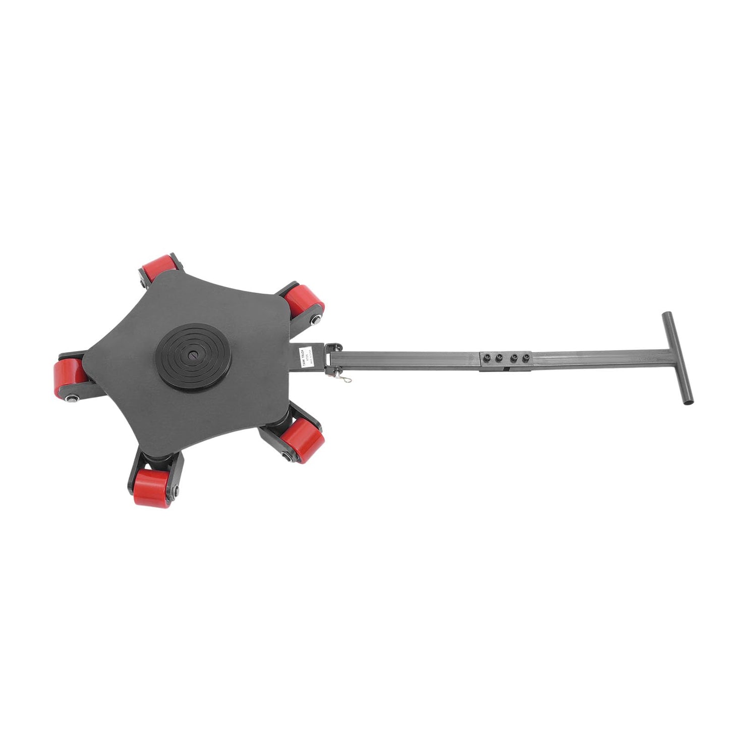 Machine Skate, 8818Lbs Machinery Mover Carbon Steel Machinery Moving Skate with 360 Degree 5 Swivel PU Rollers for Industrial Use Warehouse and Workshop - Black