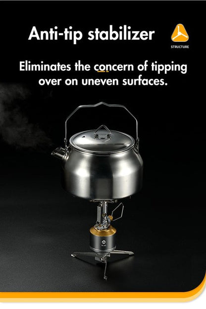 camping moon Stabilizer for Gas Lanterns, Anti-Tipping, Foldable, Stainless Steel TC-ST