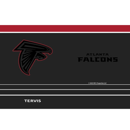 Tervis Traveler NFL Atlanta Falcons - Night Game Triple Insulated Tumbler Travel Cup Keeps Drinks Cold & Hot, 30oz, Stainless Steel