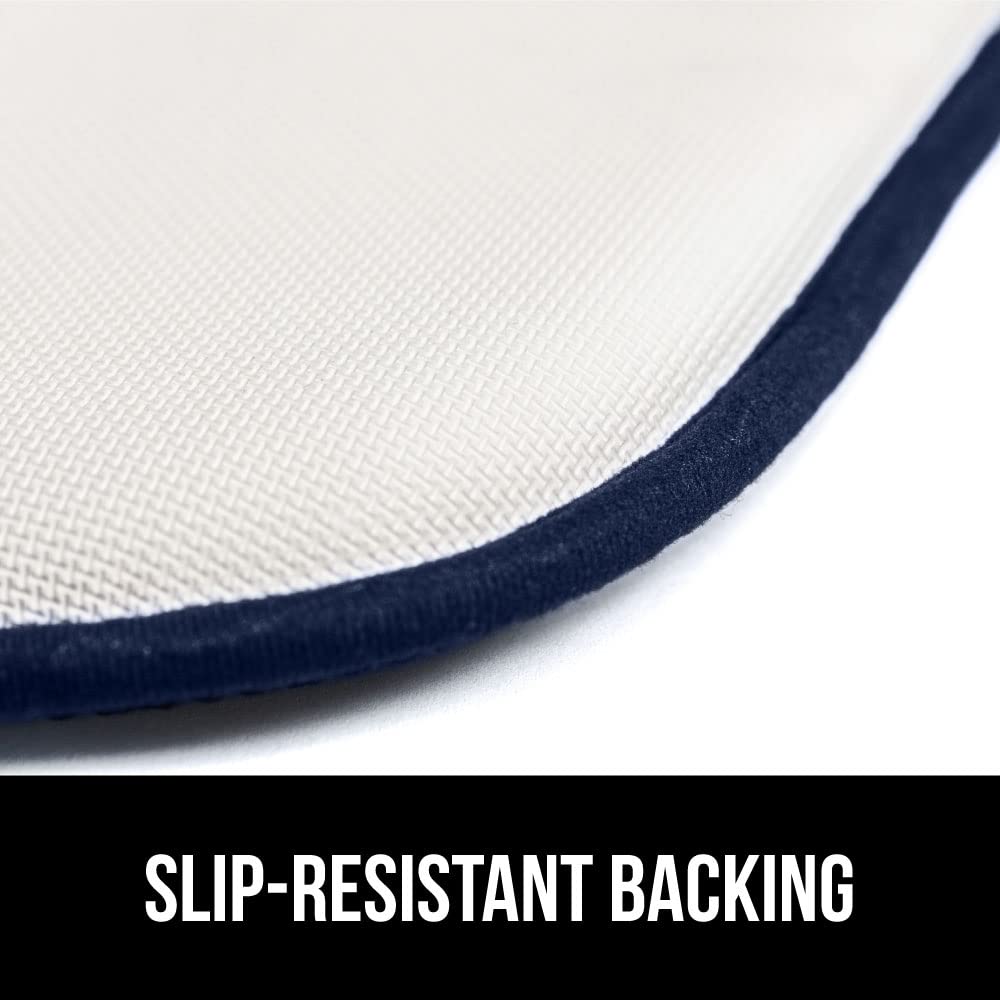 GORILLA GRIP Slip Resistant Chair Cushions, No Ties Required, Memory Foam Pads for Dining Room, Kitchen Table, Office, Rocking Chairs, Plush Seat Cover Cushion Pad, Home Decor, Set of 4 16x16, Beige