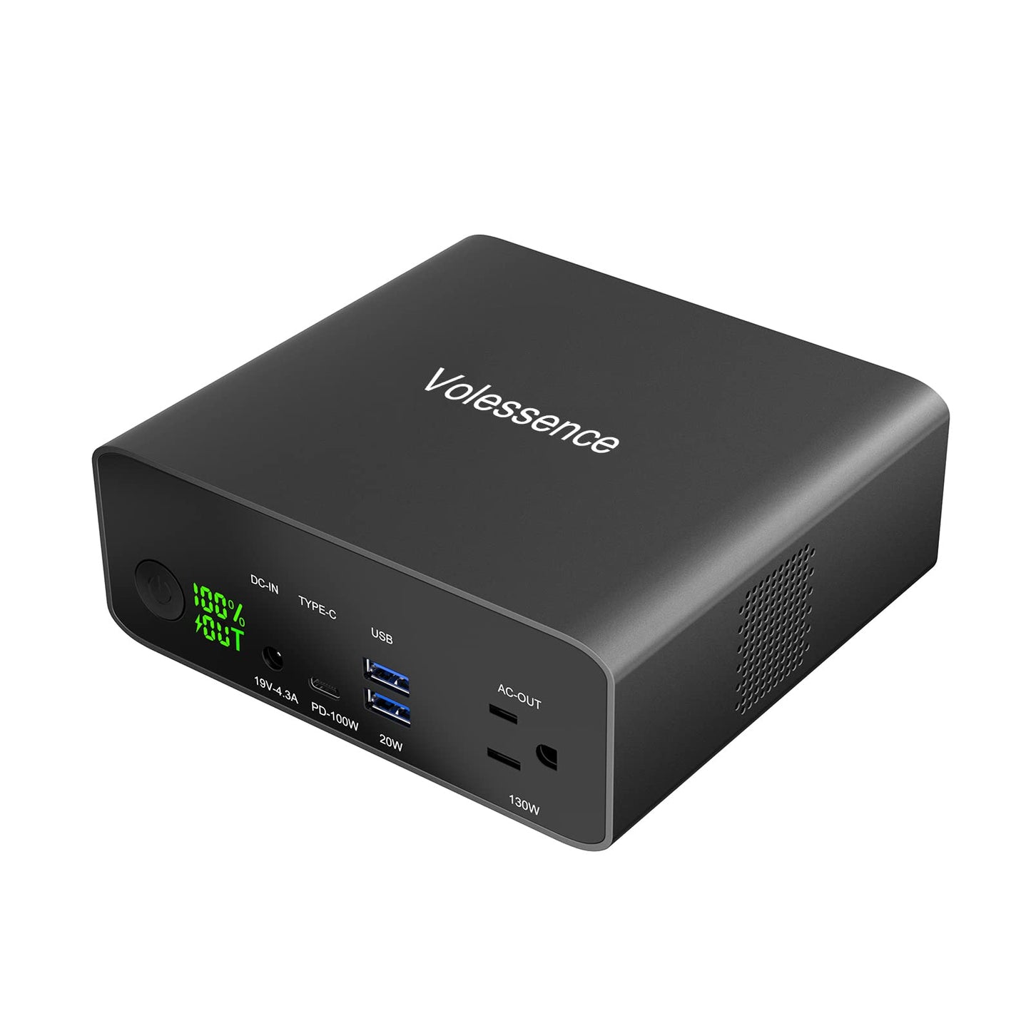 Volessence 40000mah Laptop Power Bank | AC/USB-C/USB-A Battery Backup for Laptops: MacBook Pro/iPad Pro/Dell/HP/Surface | Cameras: Canon/Nikon/DSLR/DJI Drones | Smart Devices: iPhone/Samsung