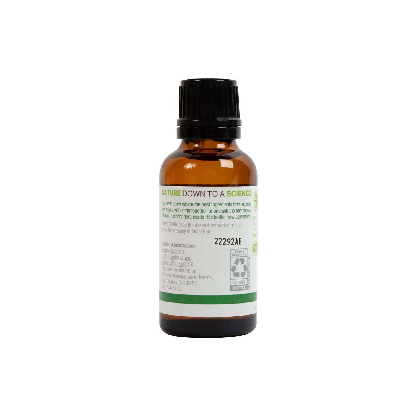Bulldog Mens Skincare and Grooming Original Beard Oil for Men with Aloe, Camelina & Green Tea, 1 Fl. Oz.