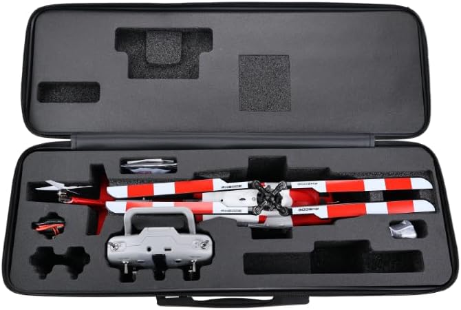 Helidirect Goosky E2 UH-1Y GPS 15+ Minutes Flight - Electric Brushless RC Helicopter 1:35 Scale with Carrying Case for Beginners &amp Adult (Air Rescue RTF with Carrying Case)