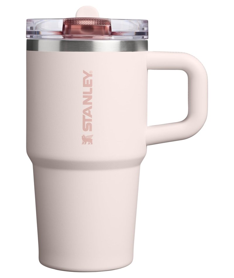 STANLEY Quencher ProTour Flip Straw Tumbler with Leakproof Lid 20 oz | Built-In Straw & Handle | Cupholder Compatible for Travel | Insulated Stainless Steel Cup | BPA-Free | Rose Quartz