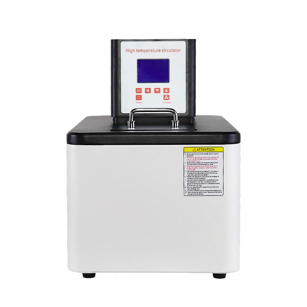 20L Upgraded Laboratory High-Temperature Circulating Oil Bath,Up to 300℃/572℉,Lab Constant Temperature Heating Tank,0.1℃ High Precision Thermostat,for Glass Reactor,110V (20L)