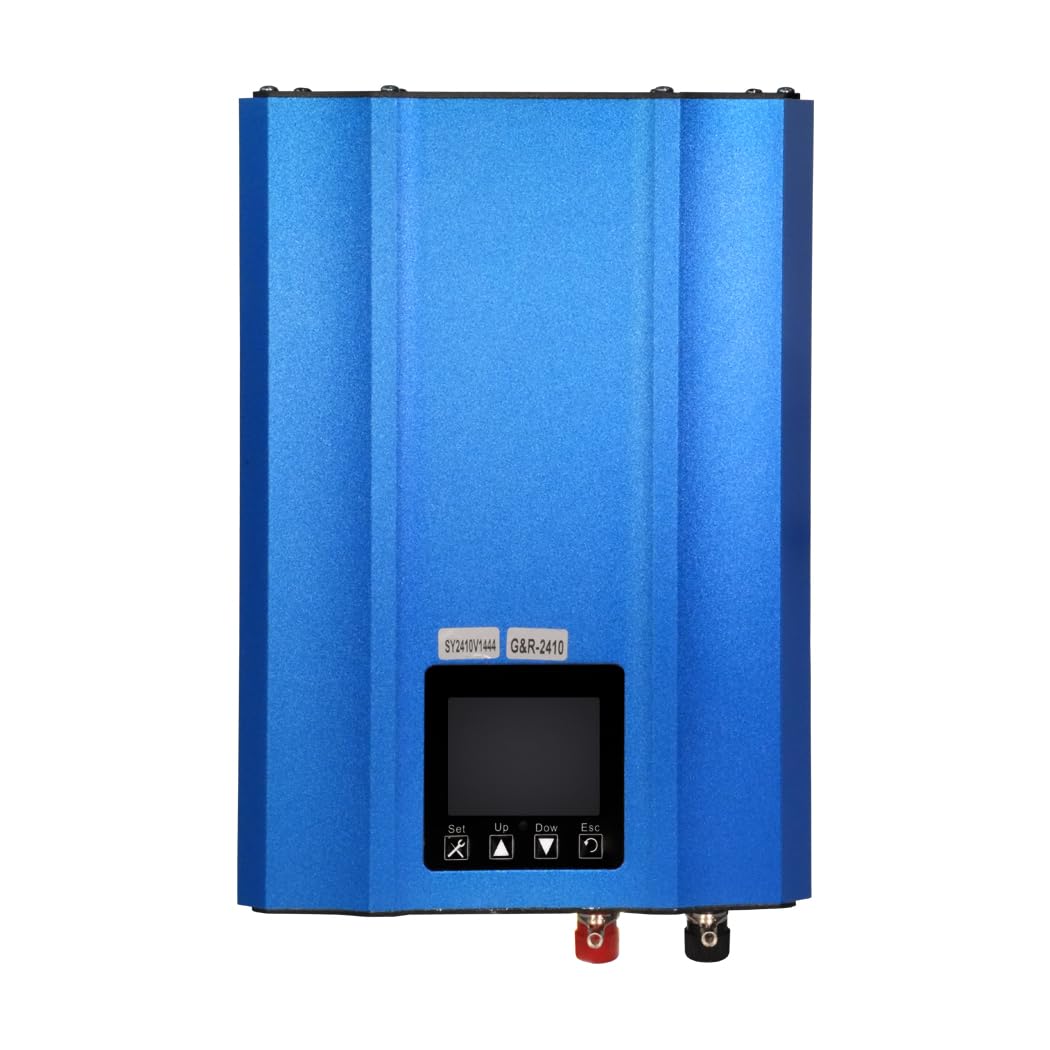 Y&H 1200W Grid Tie Inverter Power Limiter LCD Display DC55-90V Solar Input AC110V Pure Sine Wave Output for 48V60V Battery