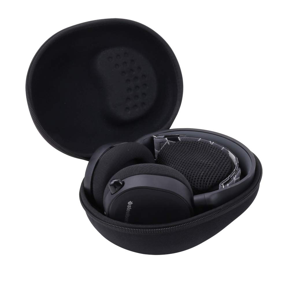 Aenllosi Hard Storage Case for SteelSeries Arctis 1 3 5 7 7X 7P+ 9 9X PRO Gaming Headset (Black)