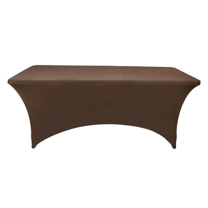 ZarzaaSik 10-Pack 6ft Spandex Table Covers for Rectangle Standard Folding Tables - Wrinkle Resistant Stretch Tablecloths - Ultimate Fitted Table Protector for Parties, Banquet, Wedding