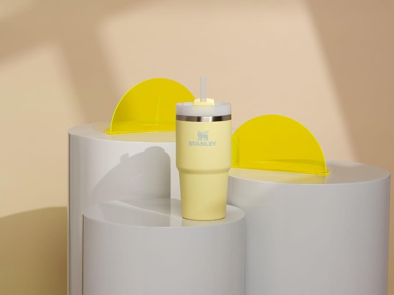 Stanley Quencher H2.0 Tumbler with Straw 20 oz | Flowstate 3-Position Lid | Cup Holder Compatible for Travel | Insulated Stainless Steel Cup | BPA-Free | Pomelo
