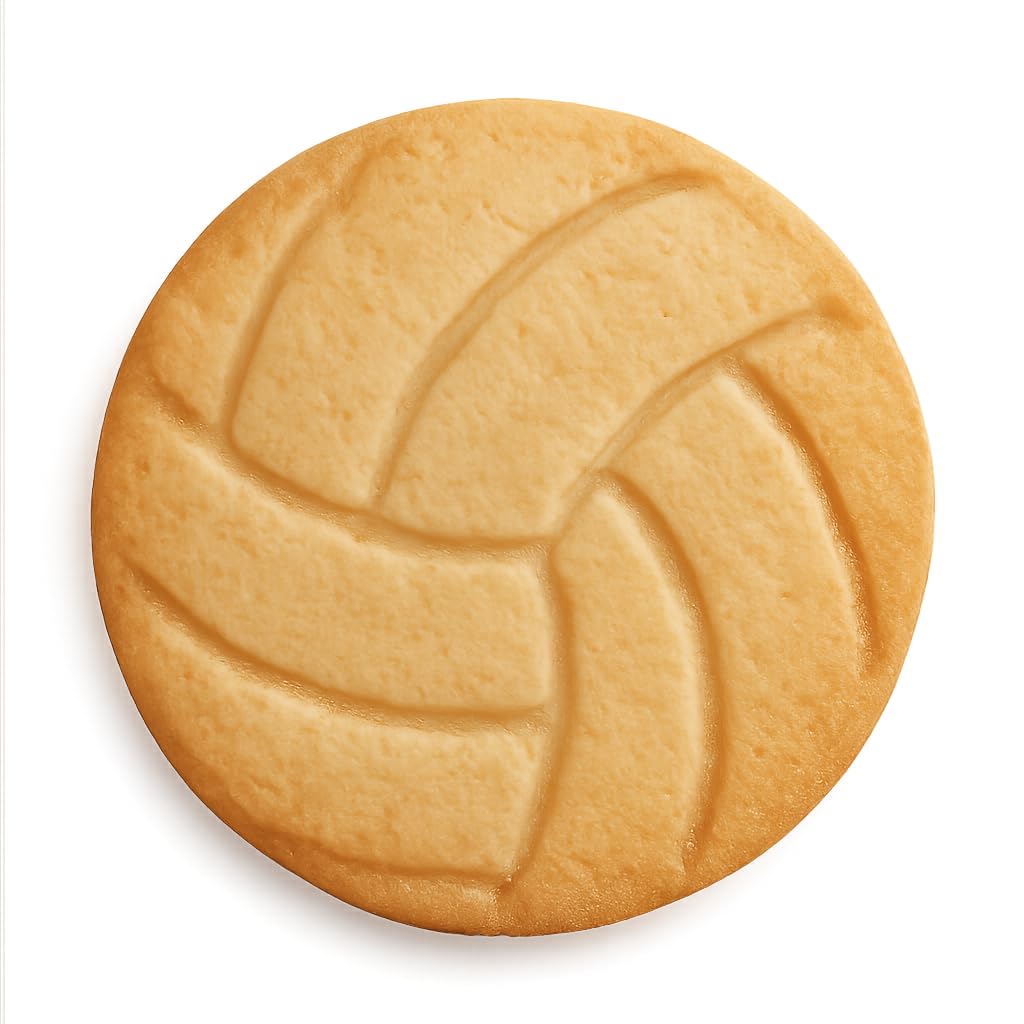 Volleyball Cookie Cutter (2 to 8 inches) by Mighty Gadget USA (4 inches)